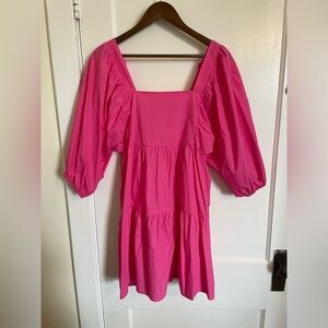 Hot pink mini dress worn once for a bridal shower